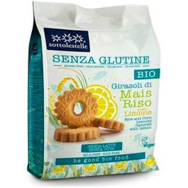 SOTTOLESTELLE Galletas de Maíz y Arroz con Limón Bio sin Gluten Veganas 250g