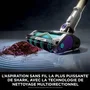 Shark IP3251EUT Aspiradora de escoba 2-en-1 PowerDetect con vaciado automático, Gris/Púrpura/Oro
