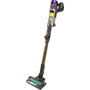 Shark IP3251EUT Aspiradora de escoba 2-en-1 PowerDetect con vaciado automático, Gris/Púrpura/Oro