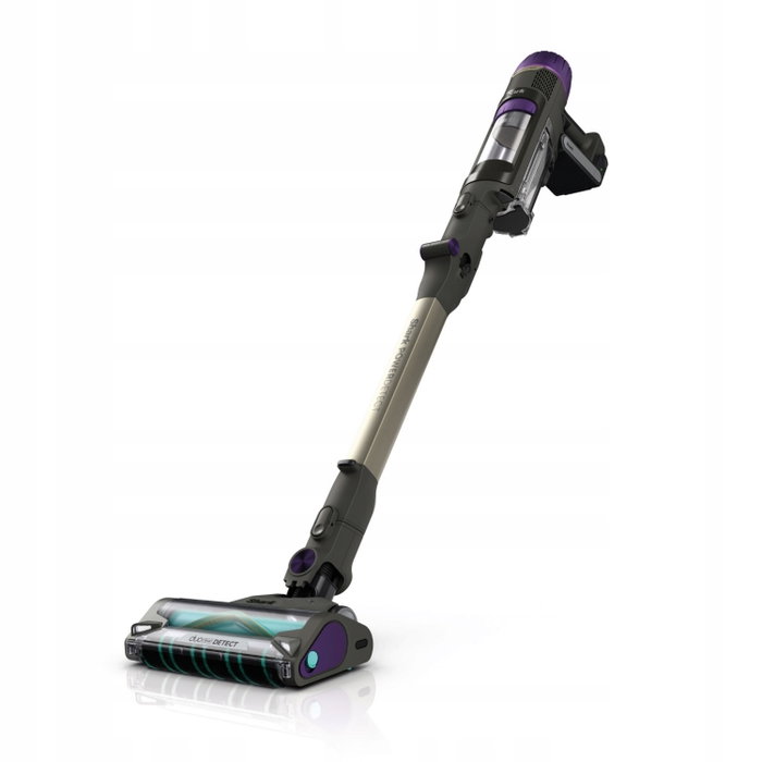 Shark IP3251EUT Aspiradora de escoba 2-en-1 PowerDetect con vaciado automático, Gris/Púrpura/Oro