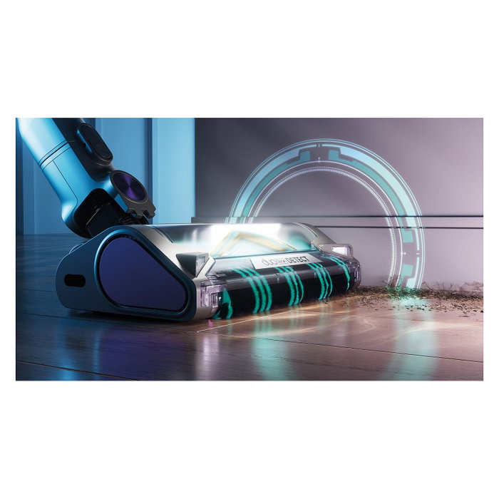 Shark IP3251EUT Aspiradora de escoba 2-en-1 PowerDetect con vaciado automático, Gris/Púrpura/Oro