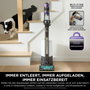 Shark IP3251EUT Aspiradora de escoba 2-en-1 PowerDetect con vaciado automático, Gris/Púrpura/Oro