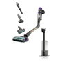Shark IP3251EUT Aspiradora de escoba 2-en-1 PowerDetect con vaciado automático, Gris/Púrpura/Oro