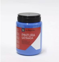 La Pajarita Pintura Témpera Escolar Satinada Azul Intenso Bote 35 mL L-12