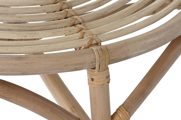DKD Home Decor Mesita Auxiliar de Ratán Natural