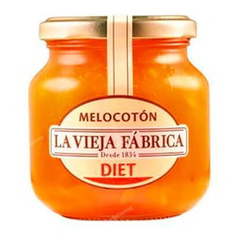La Vieja Fábrica - Mermelada Diet de Melocotón con Fructosa, 280g, Sin Conservantes, Sin Colorantes, Sin Alérgenos