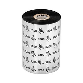 Zebra - Cinta Wax/Resin 40mm x 450m, 3400, Diámetro 25mm, Negro, Paquete de 6 Rollos