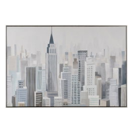 Ixia Cuadro Pintura Ciudad Lienzo Decoración 120 x 80 cm