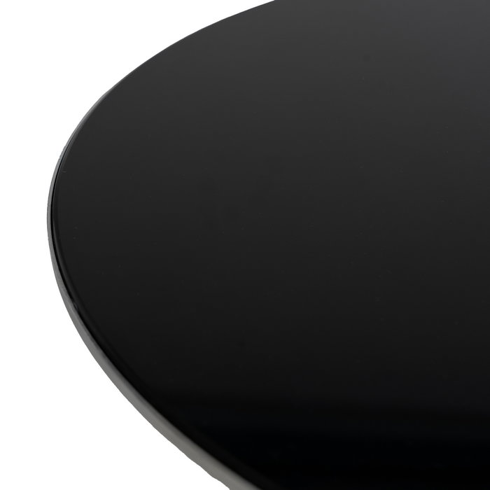 Mesita Blanco y Negro Metal Decoración 50 X 50 X 55 cm