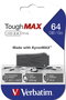 Verbatim ToughMAX Pendrive USB 2.0 64GB, fabricado con compuesto KyronMAX, máxima resistencia y protección física de datos