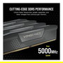 Corsair Vengeance CMK96GX5M2B6000C30 96 GB (2x48 GB) DDR5-6000 Kit Dual-Channel, Intel XMP 3.0, On-Die ECC, DIMM 288-pin