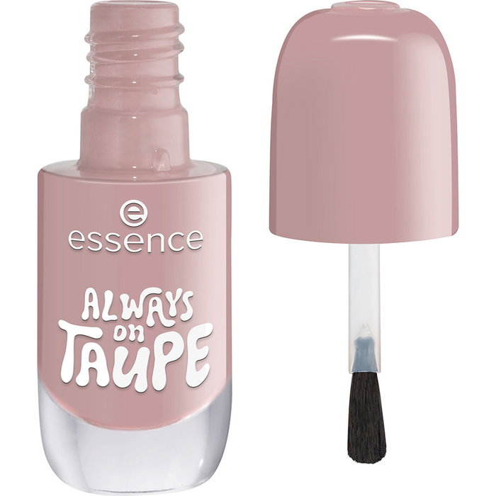 Essence Esmalte de Uñas en Gel #37 Always On Taupe 8 ml - Acabado Gel Sin Lámpara UV, Hasta 10 Días de Duración