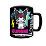 PYRAMID Taza funda de peluche Kuromi Hello Kitty 440ml Cerámica Nylon Microondas Lavavajillas