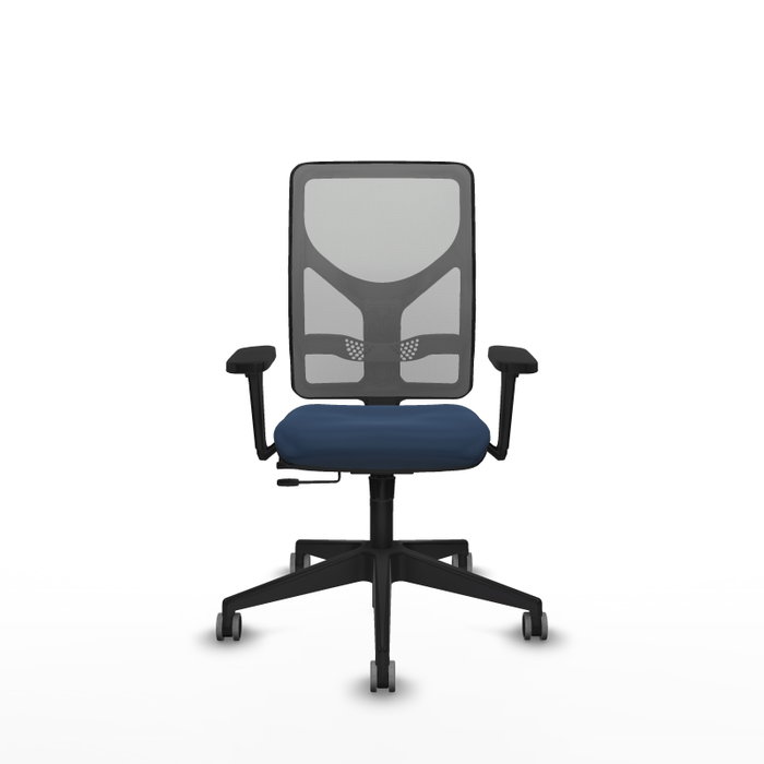 PIQUERAS Y CRESPO Silla de oficina Motilla Azul marino y Gris PIQUERAS Y CRESPO Silla de oficina Motilla Azul marino y Gris