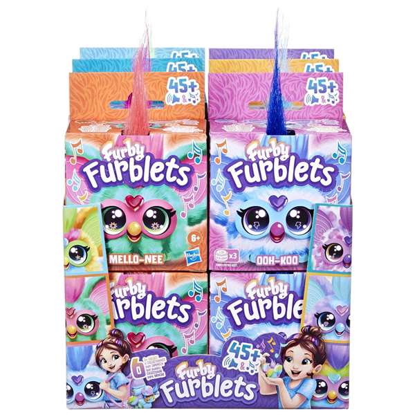 Hasbro Furby Furblets Peluche Musical 12 cm con más de 45 Sonidos y Canciones Interactúa con Furby Modelos Surtidos Hasbro Furby Furblets Peluche Musical 12 cm con más de 45 Sonidos y Canciones Interactúa con Furby Modelos Surtidos