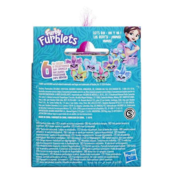 Hasbro Furby Furblets Peluche Musical 12 cm con más de 45 Sonidos y Canciones Interactúa con Furby Modelos Surtidos Hasbro Furby Furblets Peluche Musical 12 cm con más de 45 Sonidos y Canciones Interactúa con Furby Modelos Surtidos