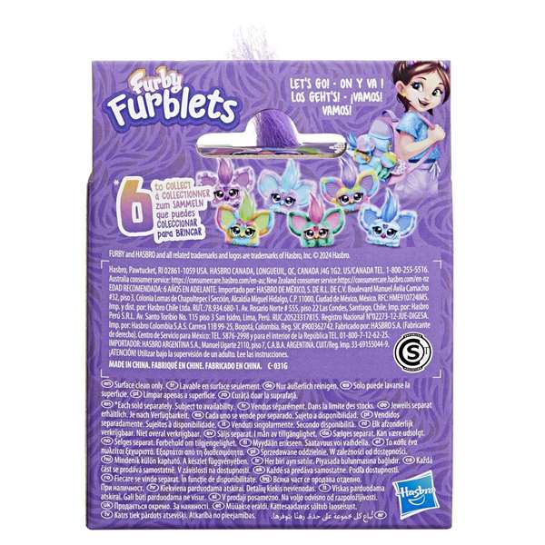 Hasbro Furby Furblets Peluche Musical 12 cm con más de 45 Sonidos y Canciones Interactúa con Furby Modelos Surtidos Hasbro Furby Furblets Peluche Musical 12 cm con más de 45 Sonidos y Canciones Interactúa con Furby Modelos Surtidos