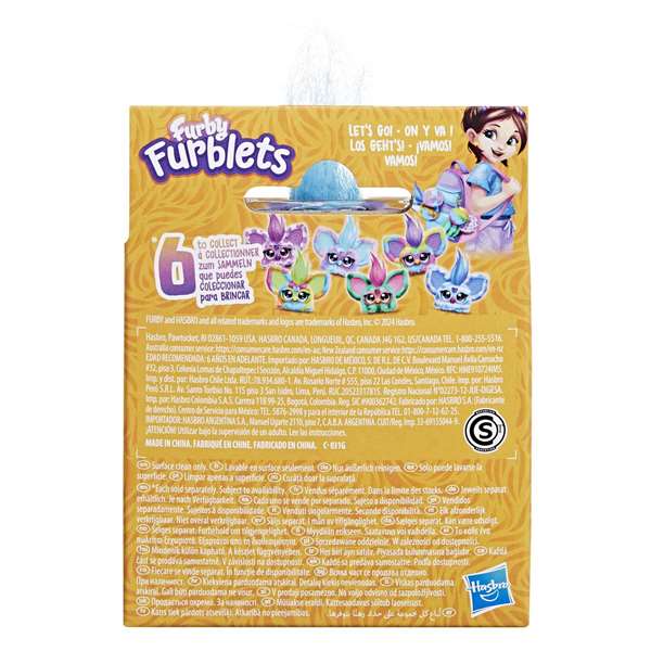 Hasbro Furby Furblets Peluche Musical 12 cm con más de 45 Sonidos y Canciones Interactúa con Furby Modelos Surtidos Hasbro Furby Furblets Peluche Musical 12 cm con más de 45 Sonidos y Canciones Interactúa con Furby Modelos Surtidos