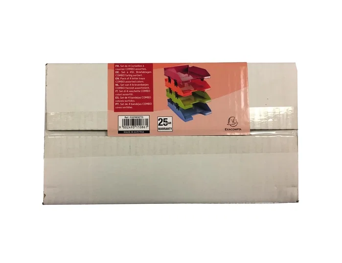 Exacompta Set de 4 Bandejas de Sobremesa Combo DIN A4+