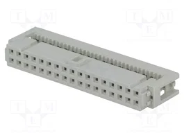 HARTING Conector IDC Hembra 34 Pines Recto 2,54mm