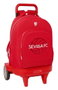 Safta Mochila grande con ruedas Compact Evolution extraíble Sevilla F.C.