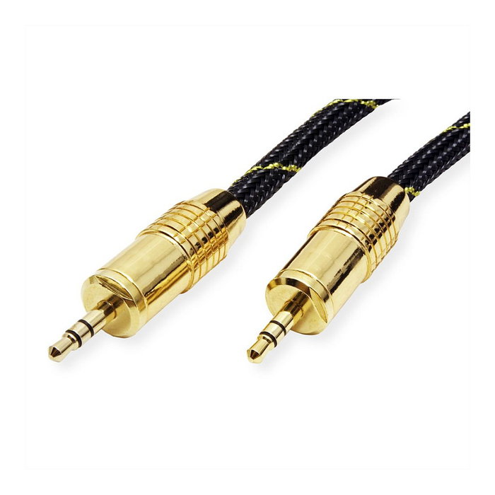 ROLINE Cable de audio 3,5 mm macho a 3,5 mm macho, 5 m, Negro ROLINE Cable de audio 3,5 mm macho a 3,5 mm macho, 5 m, Negro