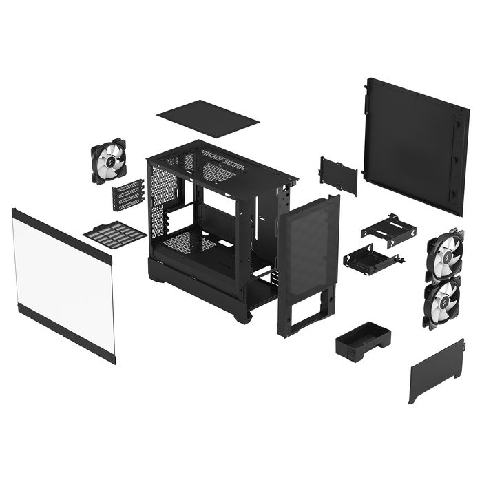 Fractal Design Pop Mini Air Black Window Caja Mini Tower con Ventana Lateral Negro