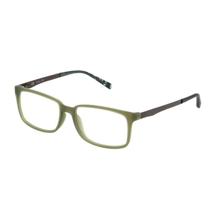 Montura de Gafas Hombre Police VPL259M5406AG Verde ø 54 mm Montura de Gafas Hombre Police VPL259M5406AG Verde ø 54 mm