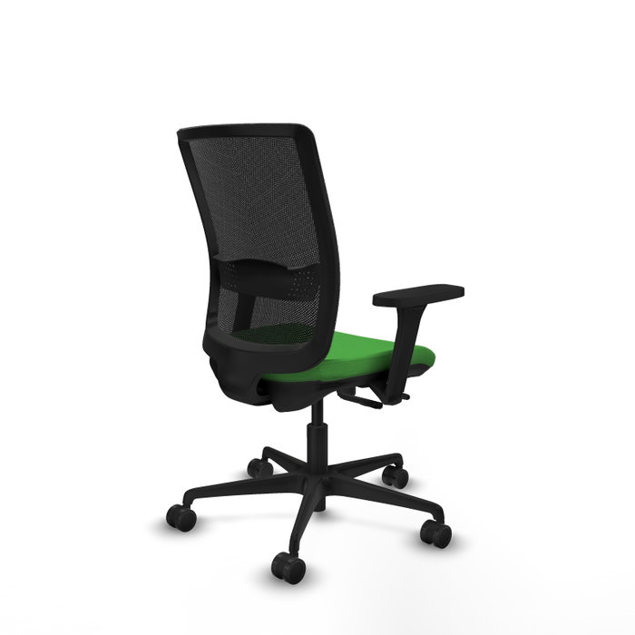 PIQUERAS Y CRESPO Silla de oficina Haches Verde/Negro con Mecanismo Sincro/Traslack