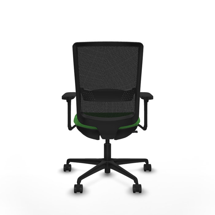 PIQUERAS Y CRESPO Silla de oficina Haches Verde/Negro con Mecanismo Sincro/Traslack