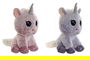 DKD Home Decor Peluche Unicornio Lila Rosa 20 x 30 x 15 cm (6 Unidades)