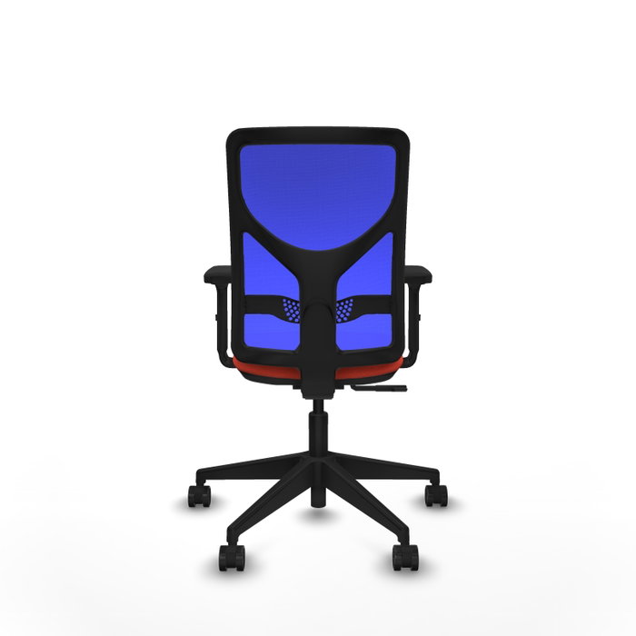 PIQUERAS Y CRESPO Silla de oficina Motilla con mecanismo Sincro, Naranja oscuro y Azul PIQUERAS Y CRESPO Silla de oficina Motilla con mecanismo Sincro, Naranja oscuro y Azul