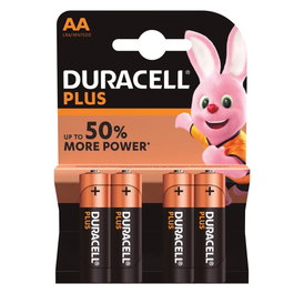 Duracell Plus LR6 (AA) Pilas Alcalinas, Blíster 4