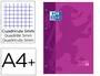 Oxford Recambio Color 1 DIN A4+ Morado con 80 Hojas Cuadriculadas 5 mm