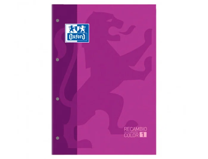 Oxford Recambio Color 1 DIN A4+ Morado con 80 Hojas Cuadriculadas 5 mm Oxford Recambio Color 1 DIN A4+ Morado con 80 Hojas Cuadriculadas 5 mm
