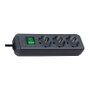 Brennenstuhl Eco-Line Regleta de 3 tomas negro 1,5m con interruptor