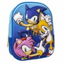 Cerdá Mochila Infantil 3D Sonic the Hedgehog Azul