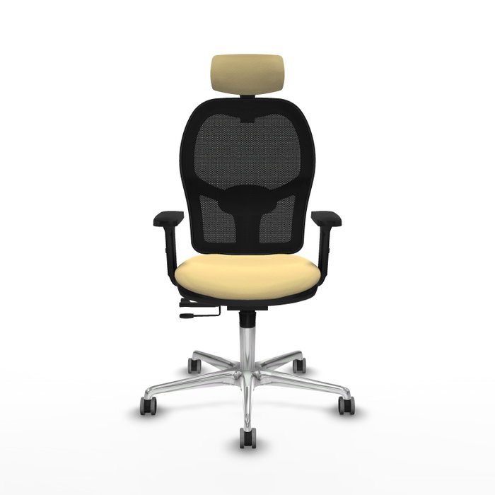 PIQUERAS Y CRESPO Silla de oficina Jorquera Sincro/Traslack Crema y Negro PIQUERAS Y CRESPO Silla de oficina Jorquera Sincro/Traslack Crema y Negro