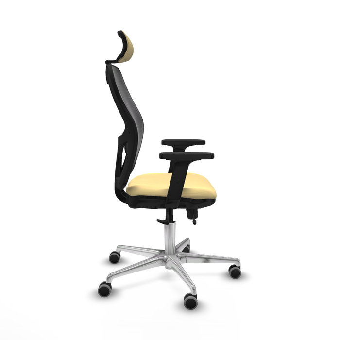 PIQUERAS Y CRESPO Silla de oficina Jorquera Sincro/Traslack Crema y Negro PIQUERAS Y CRESPO Silla de oficina Jorquera Sincro/Traslack Crema y Negro