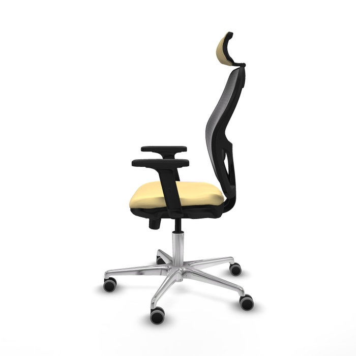 PIQUERAS Y CRESPO Silla de oficina Jorquera Sincro/Traslack Crema y Negro PIQUERAS Y CRESPO Silla de oficina Jorquera Sincro/Traslack Crema y Negro