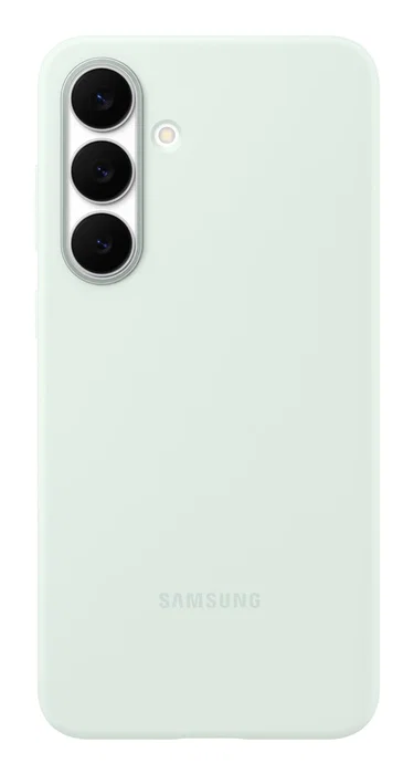 Samsung Funda de Silicona para Galaxy S25 FE - Resistente a Impactos y Rayones, Color Menta, Envase para Colgar Samsung Funda de Silicona para Galaxy S25 FE - Resistente a Impactos y Rayones, Color Menta, Envase para Colgar