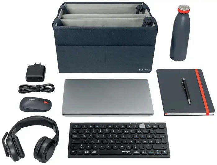 Leitz Bolsa de trabajo para hot desking en tela gris mate talla M Leitz Bolsa de trabajo para hot desking en tela gris mate talla M