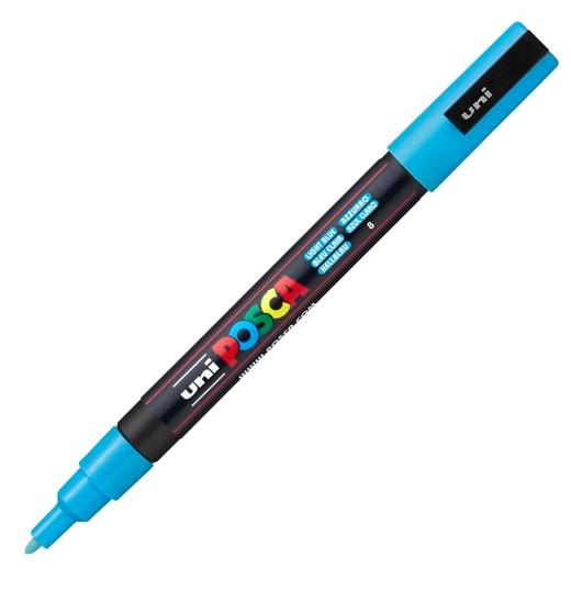 Posca Marcador PC-3M Punta Cónica 0,9 - 1,3 mm Azul Claro Posca Marcador PC-3M Punta Cónica 0,9 - 1,3 mm Azul Claro