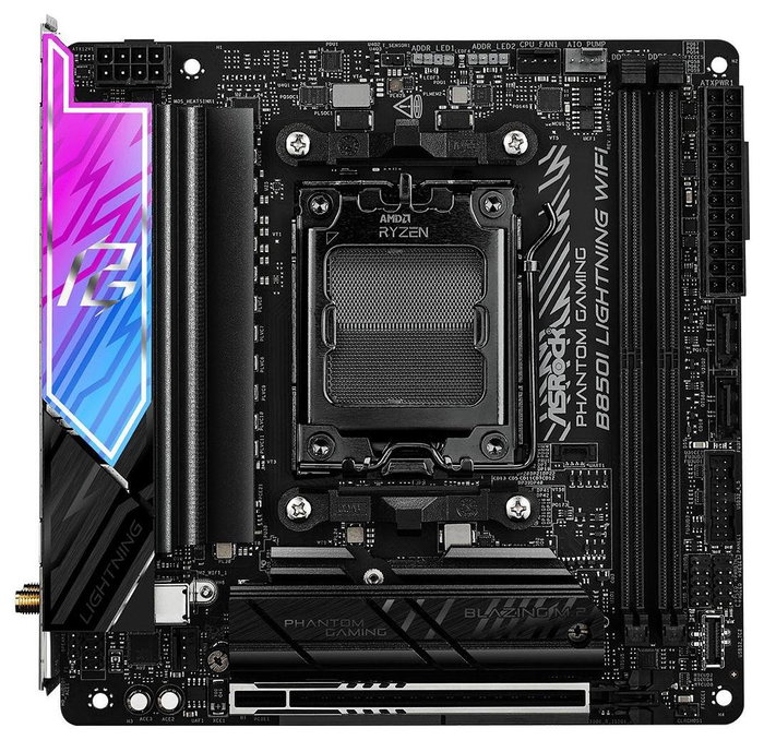 ASRock Phantom Gaming B850I Lightning WiFi mini ITX ASRock Phantom Gaming B850I Lightning WiFi mini ITX