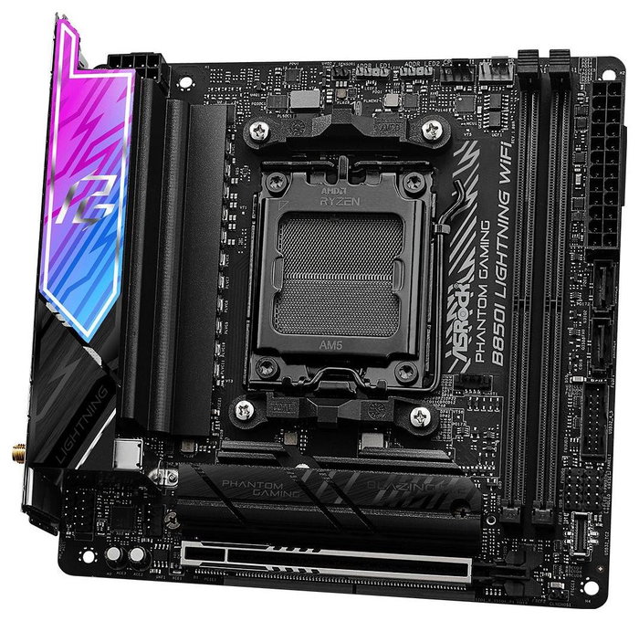 ASRock Phantom Gaming B850I Lightning WiFi mini ITX ASRock Phantom Gaming B850I Lightning WiFi mini ITX