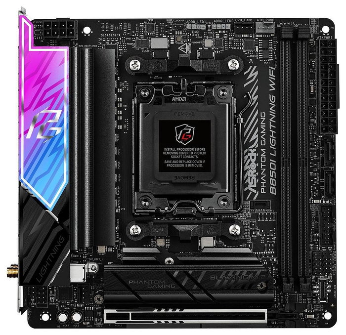 ASRock Phantom Gaming B850I Lightning WiFi mini ITX ASRock Phantom Gaming B850I Lightning WiFi mini ITX