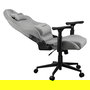 COUGAR Silla Gaming Explore Royal Ash F, Silla para Videojuegos Universal de Tela Negro/Gris, Soporta hasta 120kg