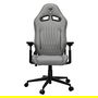 COUGAR Silla Gaming Explore Royal Ash F, Silla para Videojuegos Universal de Tela Negro/Gris, Soporta hasta 120kg