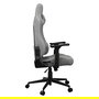 COUGAR Silla Gaming Explore Royal Ash F, Silla para Videojuegos Universal de Tela Negro/Gris, Soporta hasta 120kg