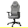 COUGAR Silla Gaming Explore Royal Ash F, Silla para Videojuegos Universal de Tela Negro/Gris, Soporta hasta 120kg